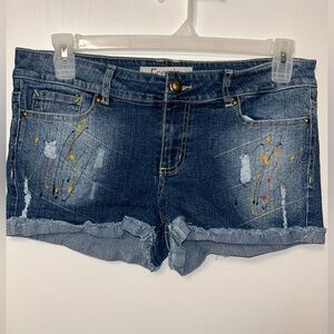 Energie paint splash jean shorts size 13